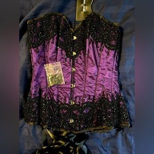 Brand New Purple/Black Corset Story